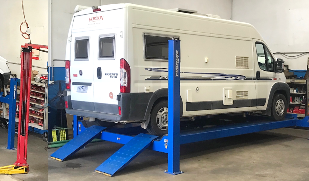 Our workshop has the capacity to service long wheel base vehicles and have several hoists to keep light commercial work vehicles serviced and repaired.